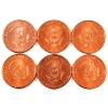 Image 2 : 6x 1oz Assorted Donald Trump .999 Fine Copper Rounds. 6pcs