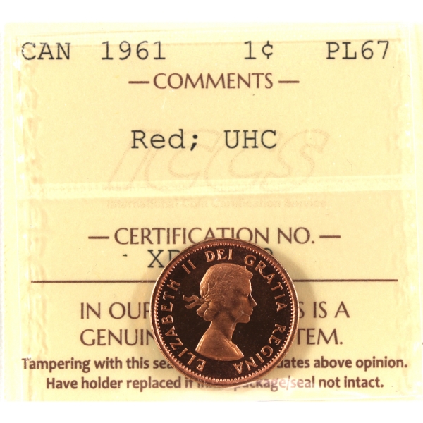 1-cent 1961 ICCS PL67 Red UHC