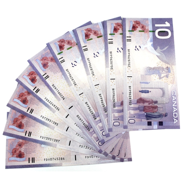 9x 2009 $10 AU or Better w/ Some Duplicate Prefixes. 9pcs