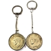 Image 2 : Silver $1 1939 & 1949 Keychains. 2pcs