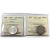 Image 1 : 25-cent 1968 Silver & 1971 ICCS MS66. 2pcs.