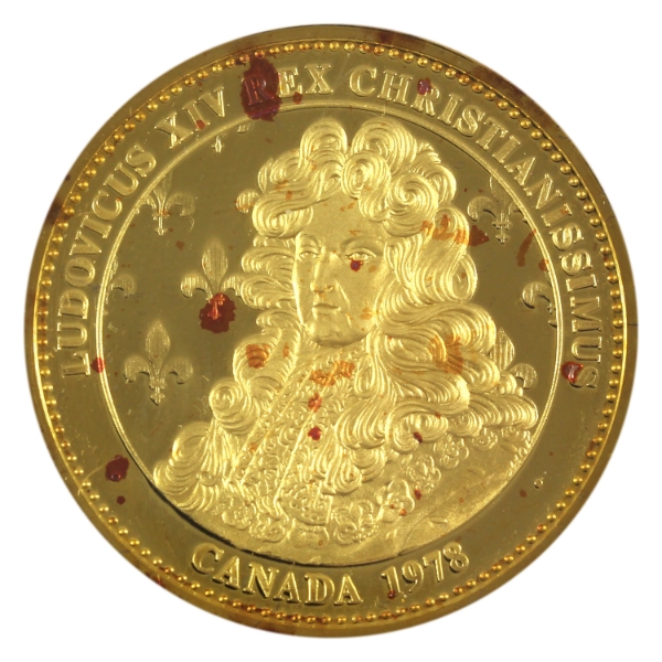 1oz Gold Johnson Matthey & Mallory 1978 Ltee Inter Gold Canada Ltee Beaver/Castor Vintage Gold Round