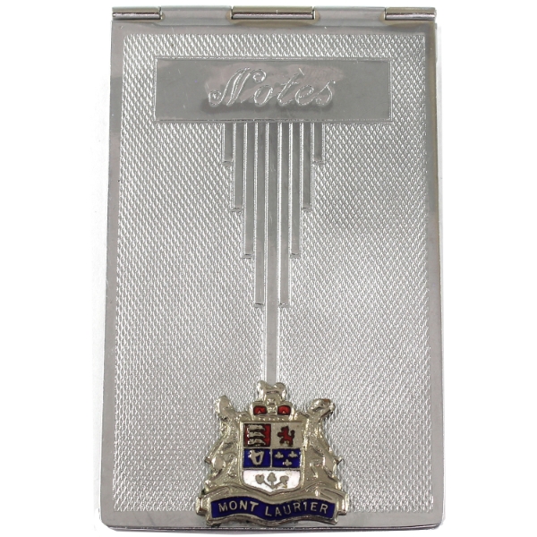 Art Deco Vintage Note Pad Case Souvenir from Mount Laurier