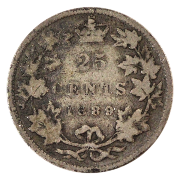 25-cent 1889 Good 