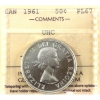 Image 1 : 50-cent 1961 ICCS PL67 Ultra Heavy Cameo