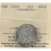 Image 1 : 25-cent 1929 ICCS MS62