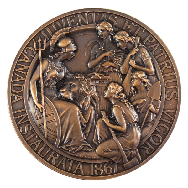 Canadian Heritage Mint 2017 The 1867 Confederation Medal Bronze, 76.25mm