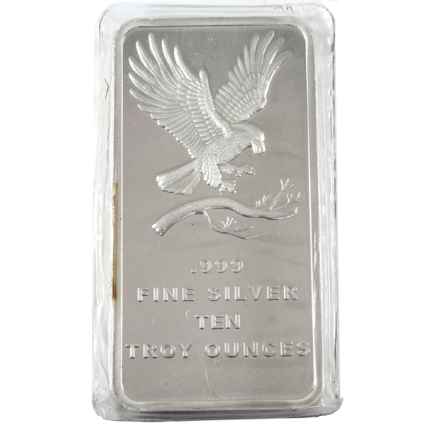 10oz Sunshine Mint .999 Fine Silver Bar (Tax Exempt)