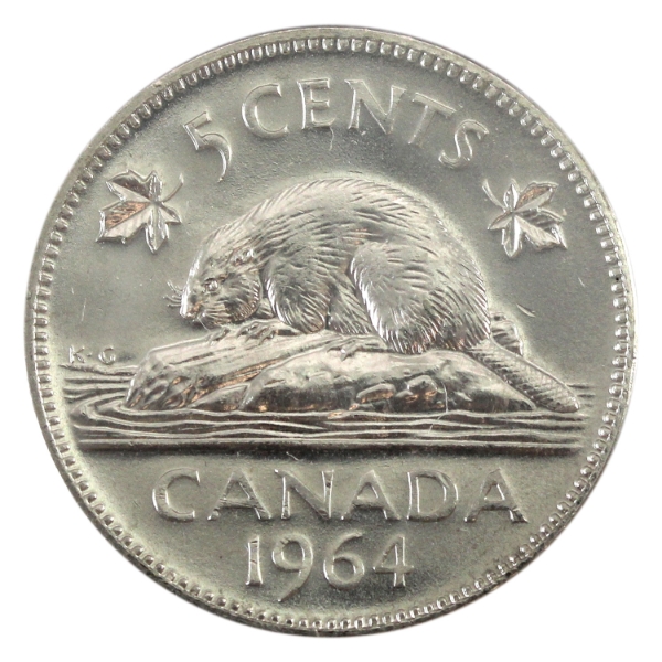 5-cent 1964 EWL BU