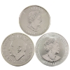 Image 2 : 3x 1oz World Mixed Denomination Assorted Fine Silver Rounds. 3pcs (Tax Exempt)