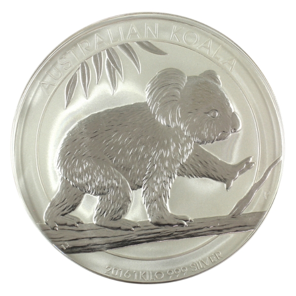 1 Kilo Australia 2016 $30 Koala .999 Fine Silver Round (Tax Exempt)
