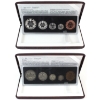 Image 1 : 1998 90th Anni. of the Royal Canadian Mint Coin Set with Antique Finish & Proof Coin Set. 2 Sets. 