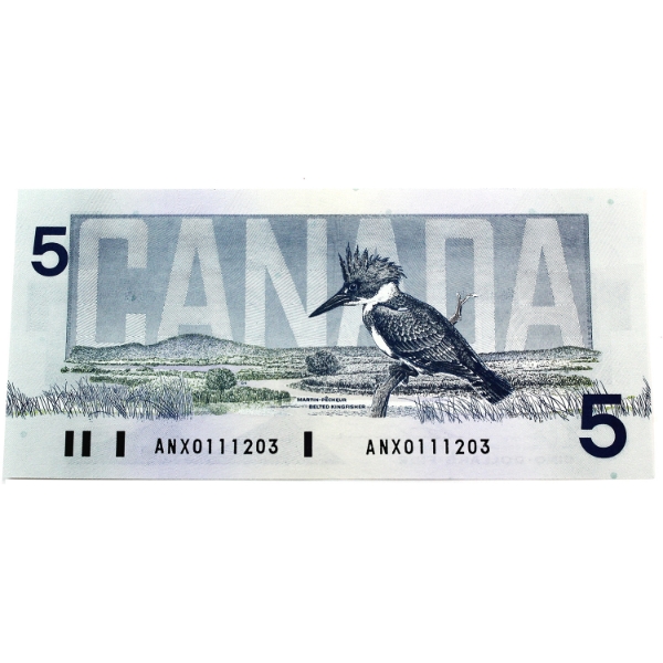 BC-56cA-I 1986 $5 *ANX Replacement UNC or Better Bonin-Thiessen SN:ANX0111203