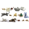Assorted Pins and Brooches. 15x Animal Themed & 15x Canadian Provinces and/or Cities. 30pcs.