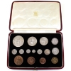 Image 1 : Great Britain 1937 Commemorating King George VI 15-coin Specimen Set 