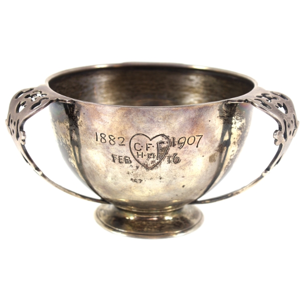 University College London Academic Prize Medal set in Sugar Bowl .925 Sterling Silver