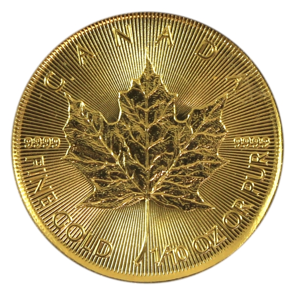 1/10oz 2025 $5 GML .9999 Fine Gold Coin (Tax Exempt)