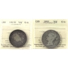 Image 1 : 50-cent 1872H G6 & 1898 G4 ICCS. 2pcs.