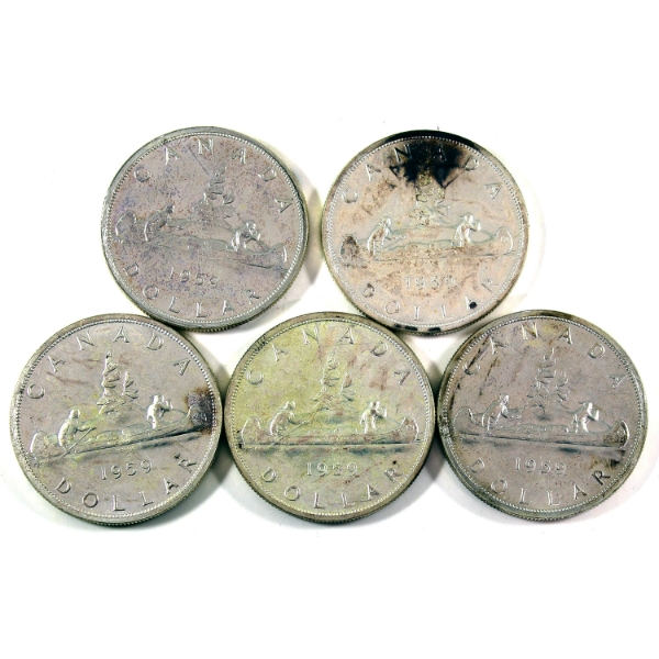 Silver $1 1959 Proof-Like (Individually Sealed). 5pcs.