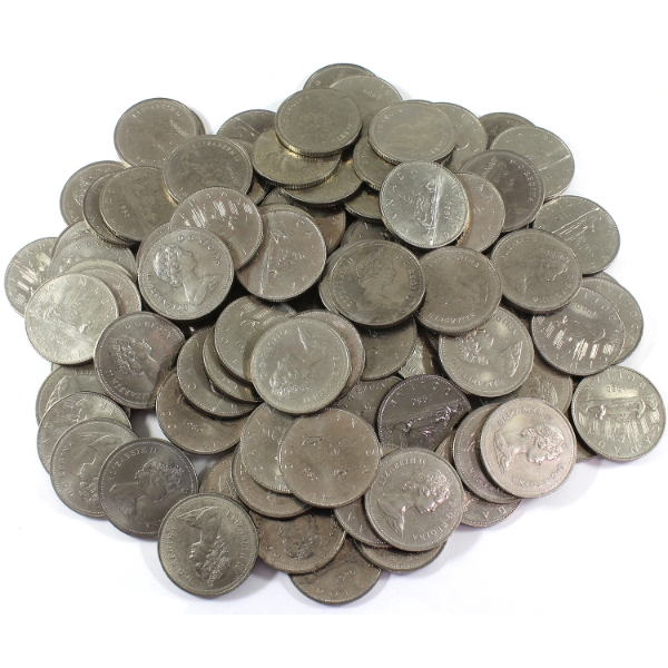 100x Nickel $1 1980 Coins. 100pcs.