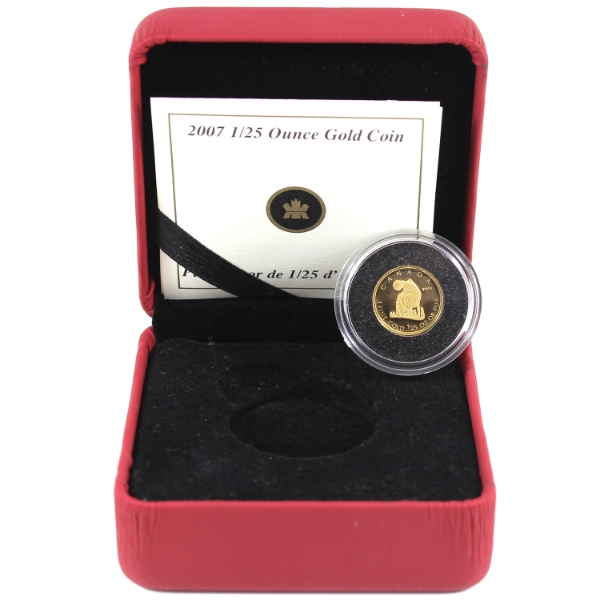 2007 50-cent The Wolf 1/25oz Fine Gold Coin (Tax Exempt)