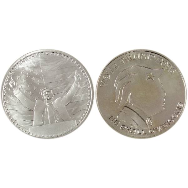2x 1oz USA Trump .999 Fine Silver Rounds. 2pcs (Tax Exempt)