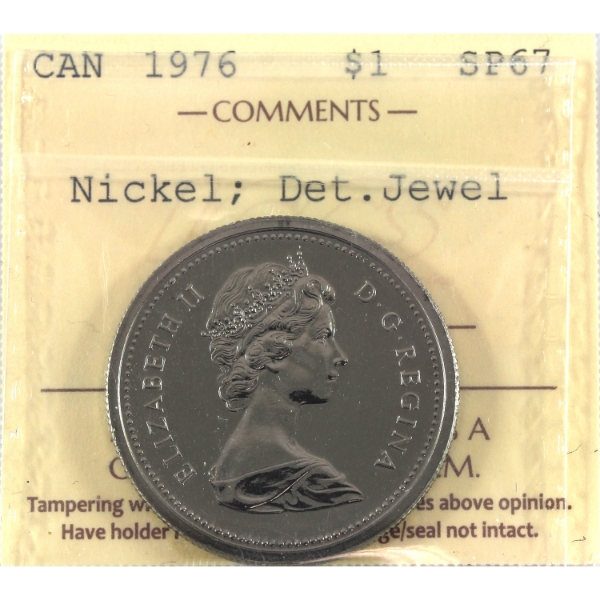 Nickel $1 1976 Detached Jewel ICCS SP67