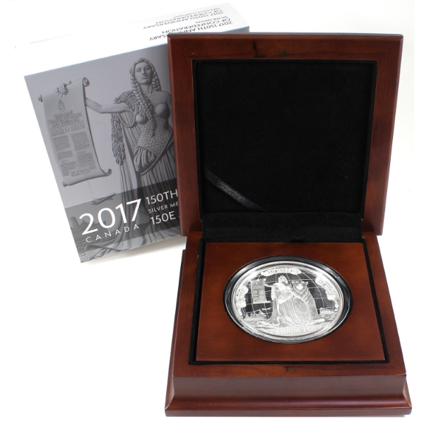 Canadian Heritage Mint 1867-2017 150th Anniversary of Confederation 10oz .9999 Fine Silver
