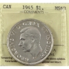 Image 1 : Silver $1 1945 ICCS MS63