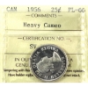Image 1 : 25-cent 1956 ICCS PL66 HC