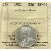 Image 1 : 25-cent 1921 ICCS EF45