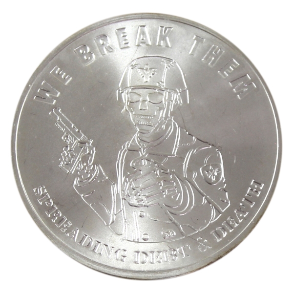1oz Silver Shield 2016 Pyramid of Power #10 We Break Them .999 Fine Silver Round w/ COA (Tax Exempt)