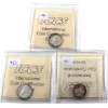 Image 2 : 10-cent 1955, 1956, & 1957 ICCS PL65 Cameo. 3pcs.