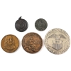 Image 1 : Mixed Lot of 5x Vintage Medals/Tokens All Different Sizes. Please view image for variety. 5pcs