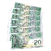 Image 1 : Lot of BC-64aA-i 2006 $20 Replacement Choice UNC Jenkins-Dodge. 6 notes