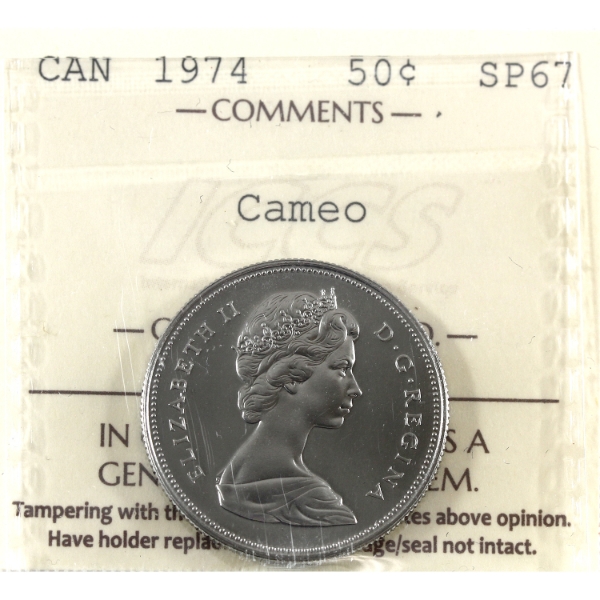 50-cent 1974 ICCS SP67 Cameo