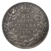 Image 2 : 25-cent 1906 Large Crown ICCS AU55