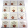 Image 2 : 1-cent 1960-1969 ICCS MS65 All Red except 1962. 12pcs