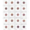 Image 1 : 1-cent 1937-1946 Bulk Collection in 2x 20-Pocket Sheets. 30pcs. 
