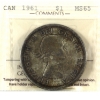 Image 1 : Silver $1 1961 ICCS MS65