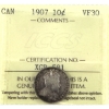 Image 1 : 10-cent 1907 ICCS VF30