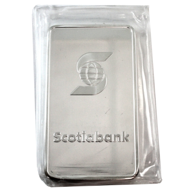 10oz Scotiabank .999 Silver Bar, Sealed (Tax Exempt)