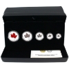 Image 1 : 2025 60th Anniversary of the Canadian Flag .9999 Fine Silver Fractional Set (Tax Exempt)