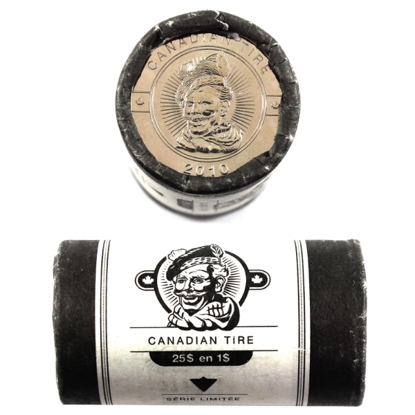 $1 2010 Canadian Tire Roll of 25pcs.