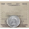 Image 1 : 25-cent 1937 ICCS MS65