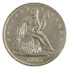 Image 2 : USA Silver 1843 Seated Liberty Half Dollar AU-UNC