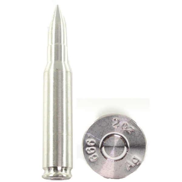 2oz SilverTowne Mint .308 Caliber .999 Fine Silver Bullet Replica (Tax Exempt)