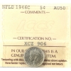 Image 1 : Newfoundland 5-cent 1946C ICCS AU50