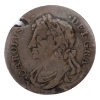 Image 2 : Scotland Silver 1677 1/4 Merk Charles II VF KM-116 (clipped)