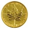 Image 1 : 1/4oz 1992 $10 .9999 Fine Gold Maple Leaf (Tax Exempt)